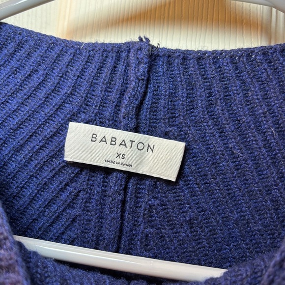 Babaton Chalmers Mock Neck Wool Blend Cropped Sweater - Picture 7 of 9